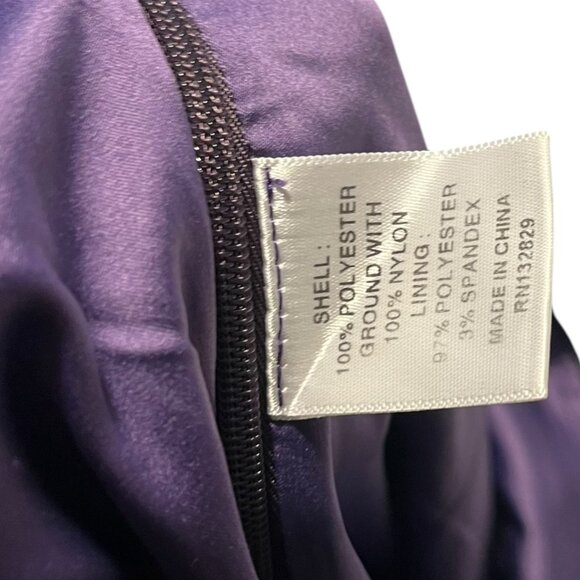 MAJORELLE Marcelo Top Midnight Purple Women's Small One Shoulder Stars Going Out - Picture 7 of 9